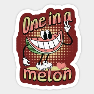 One In A Melon Sticker